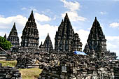 Prambanan - Candi Lara Jonggrang, overview of the temple complex 